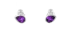 Gabriel Designs 1.10 ct. t.w. Amethyst Earrings in Sterling Silver
