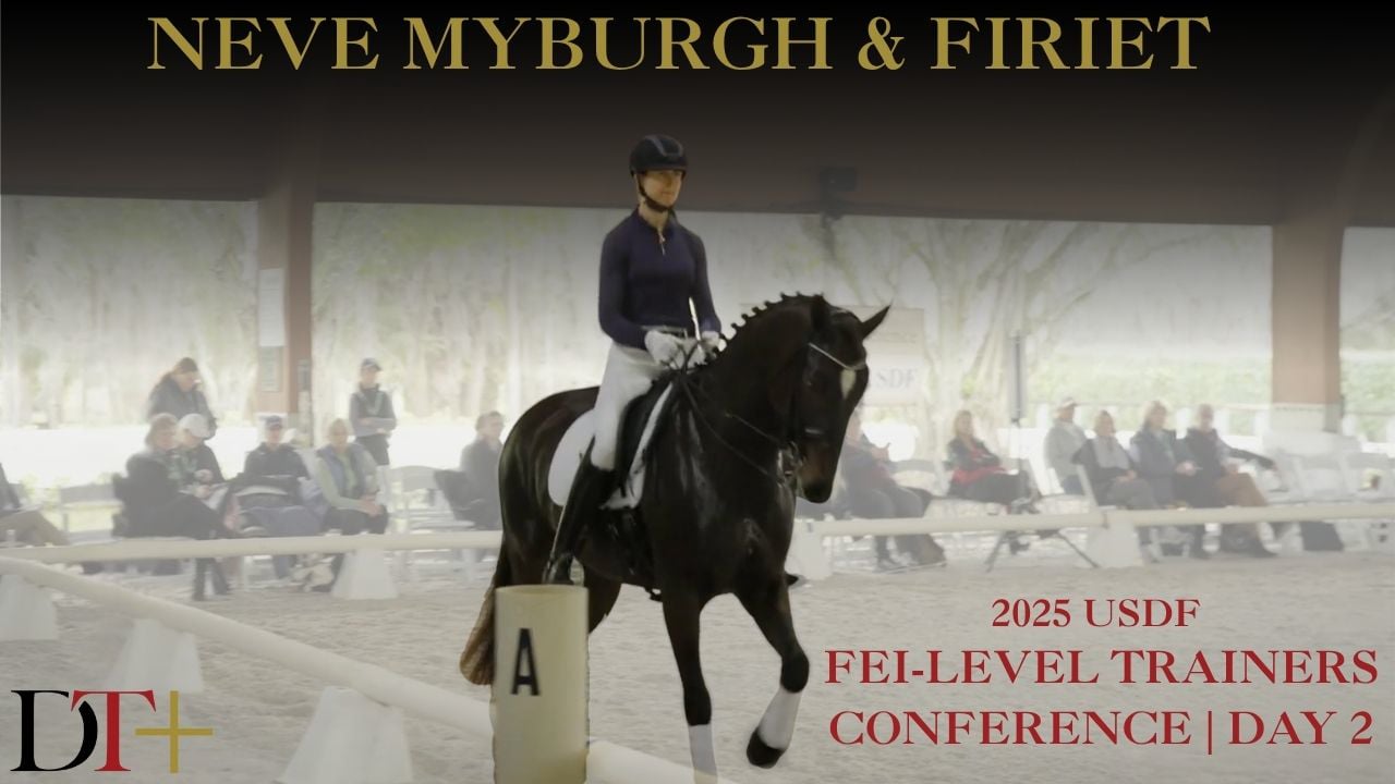 2025 USDF FEI-Level Trainers Conference | Neve Myburgh and Firiet Day 2