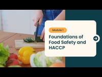 Foundations of Food Safety and HACCP