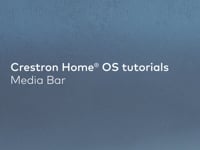 How to View & Control Active Media in the Crestron Home App | Crestron Home Media Bar