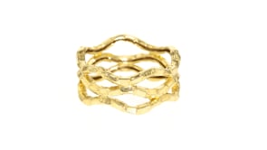 14kt Yellow Gold Wavy Openwork Ring