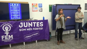 Taller de pancartes feministes a l'Esbotzada