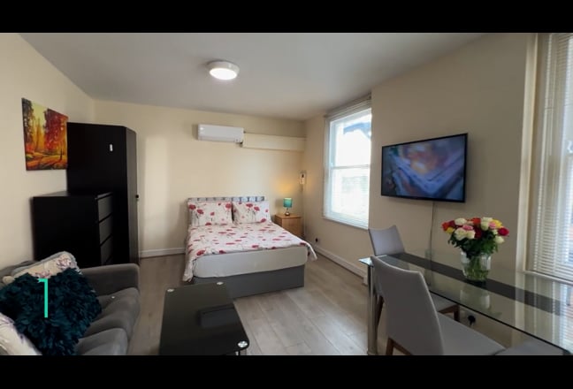 Spacious Double Studio with AC Main Photo