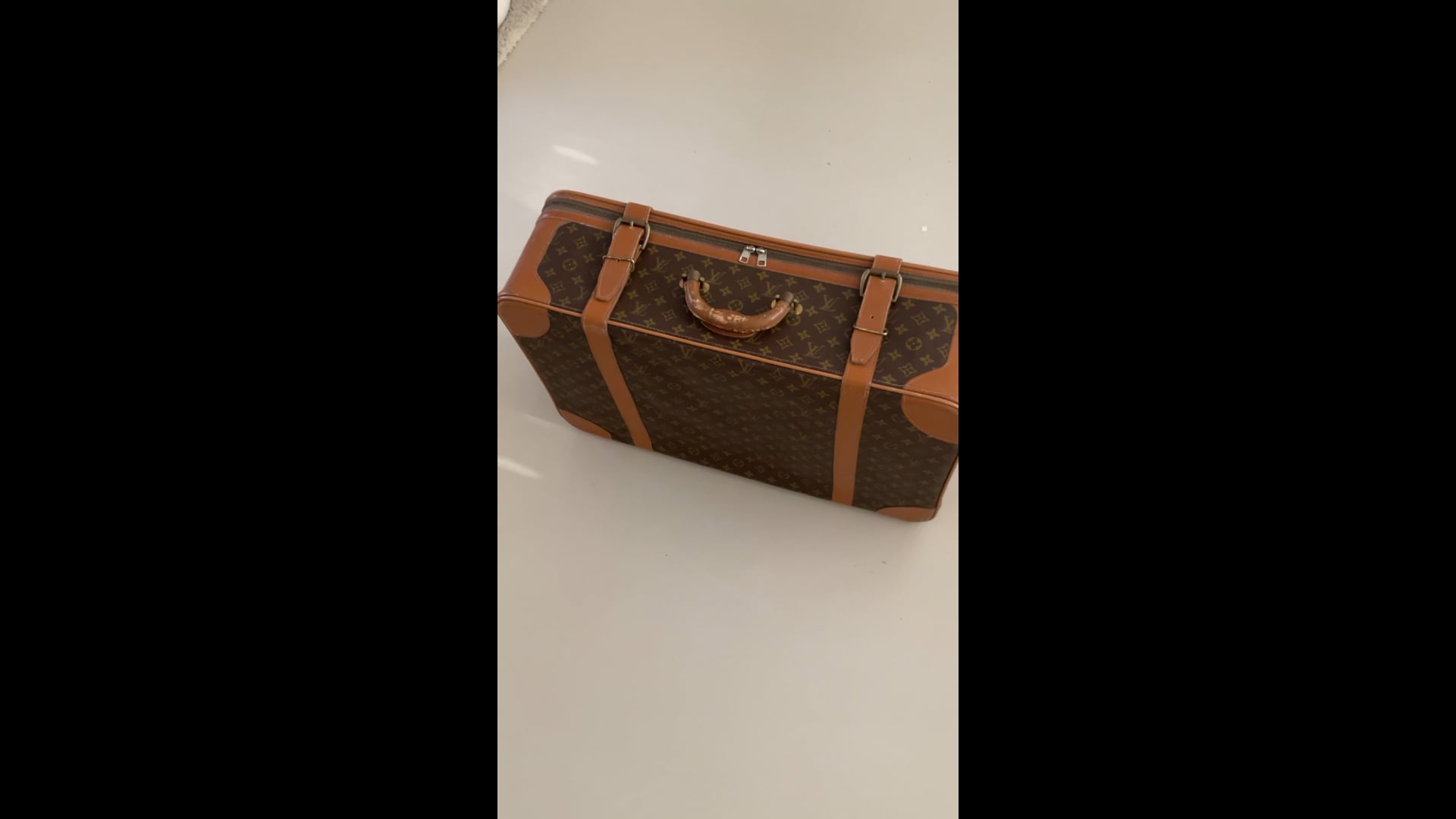 Louis Vuitton 1970s Monogram Canvas Unisex Suitcase with Vintage