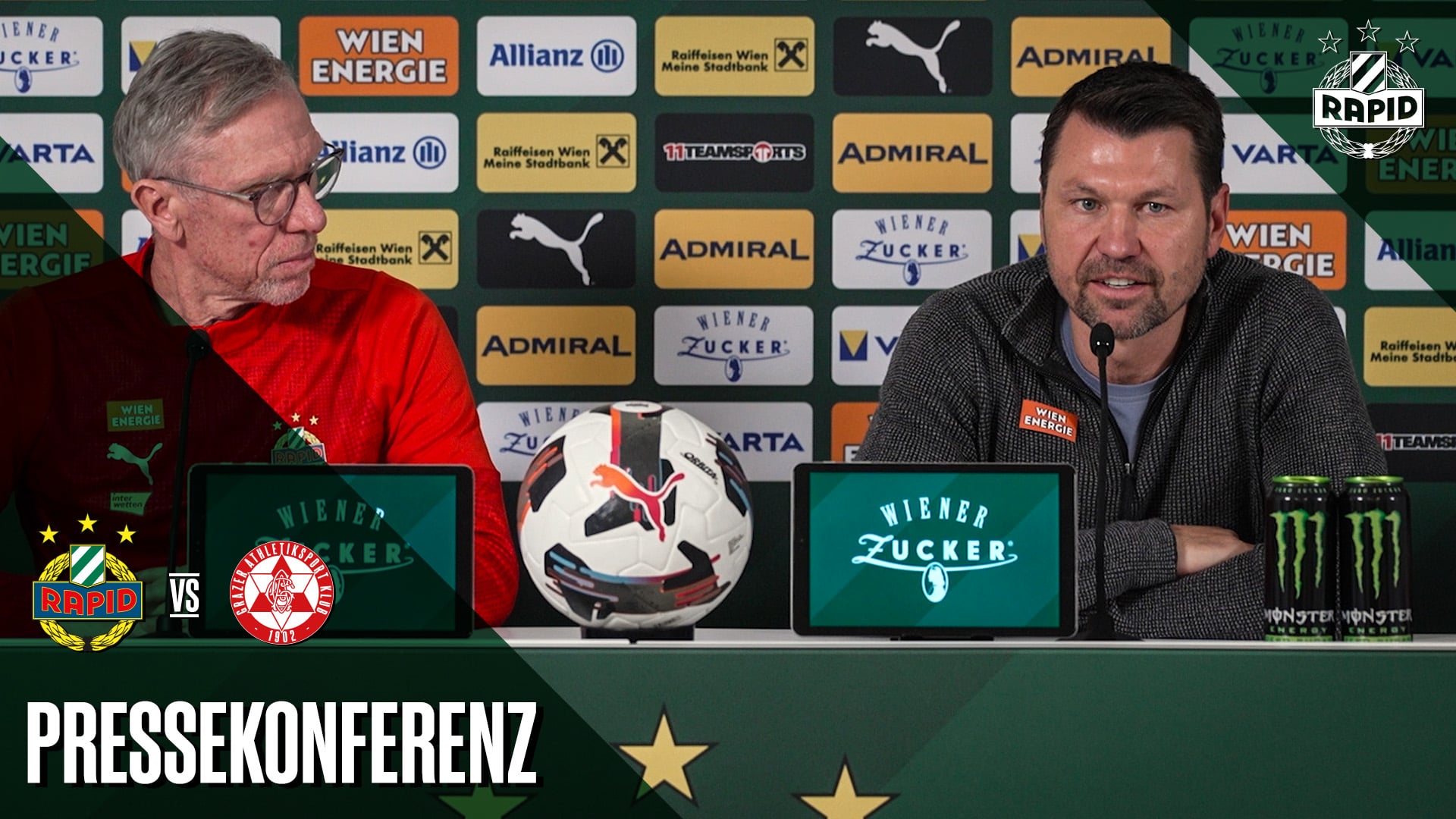 Pressekonferenz vor dem Spiel gegen den GAK