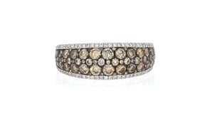 Le Vian Chocolatier 1.35 ct. t.w. Brown and White Diamond Ring in 14kt Vanilla Gold