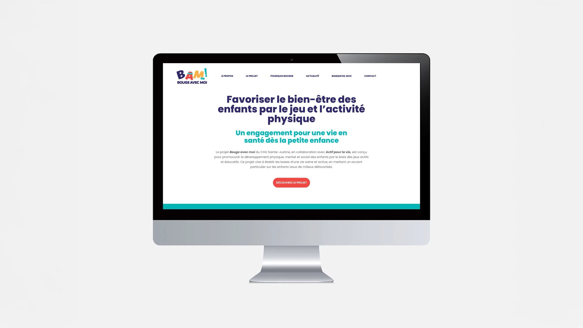 Création d’un site web pour Bouge avec moi