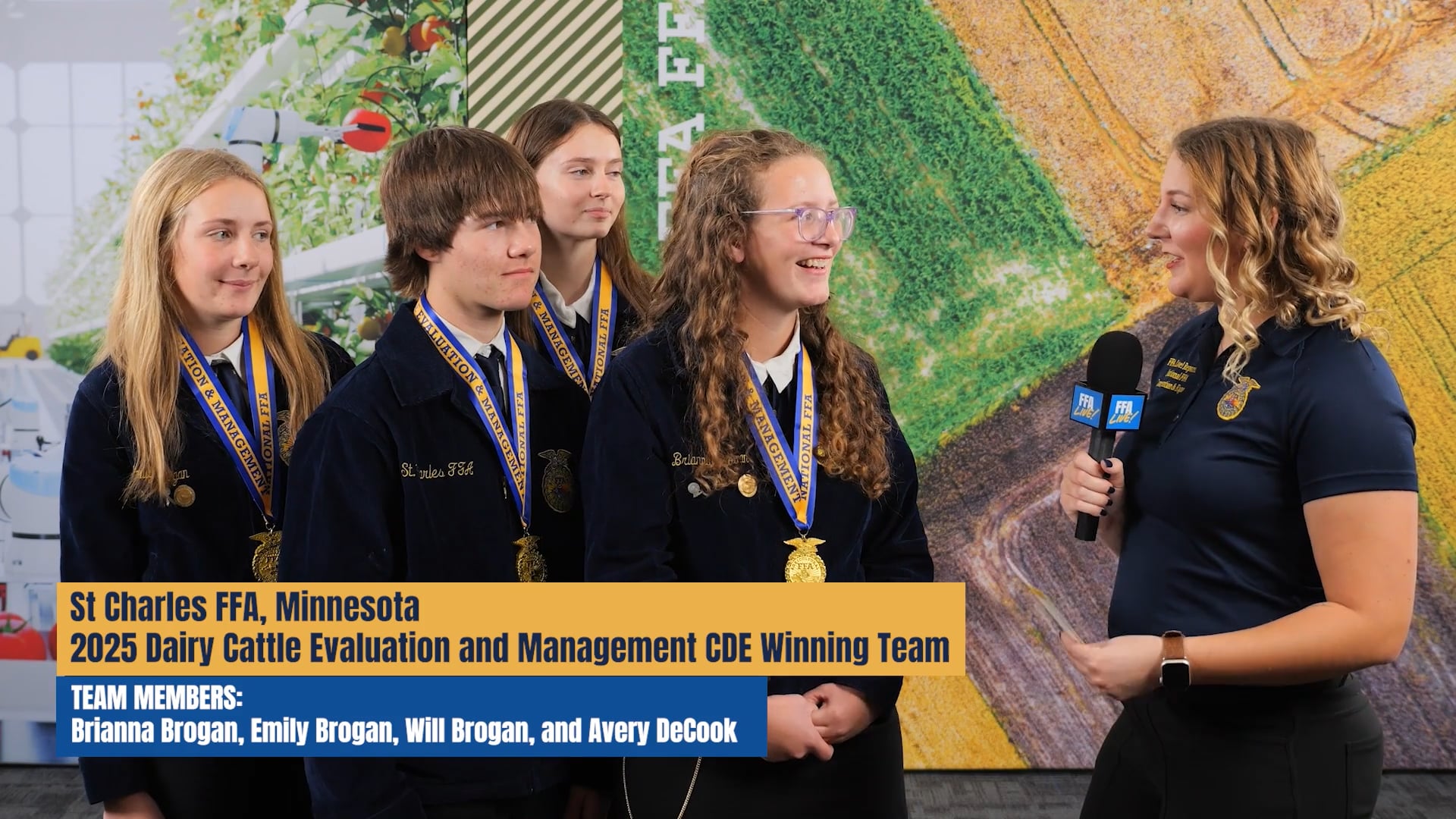 St. Charles FFA Dairy Cattle Evaluation and Management CDE Top Team