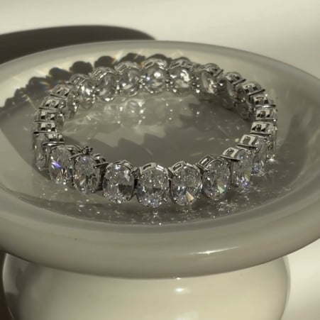 Oval Cut Tennis Bracelet
