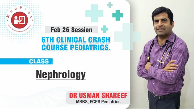 Nephrology || Lecture-1 || Dr Usman Shareef