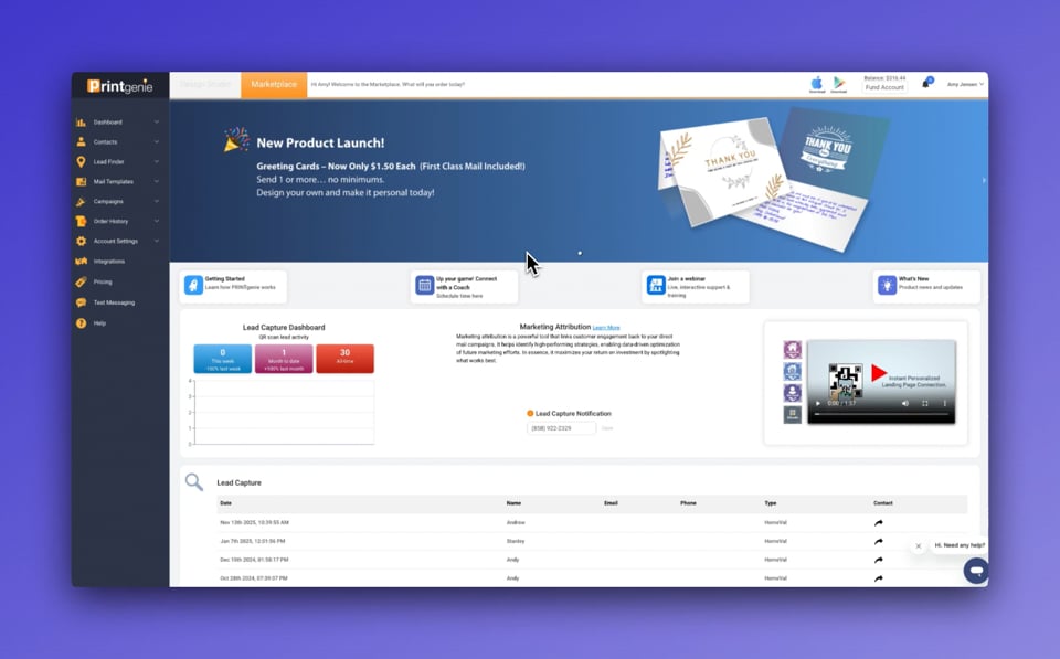 Ordering a Multitouch Campaign