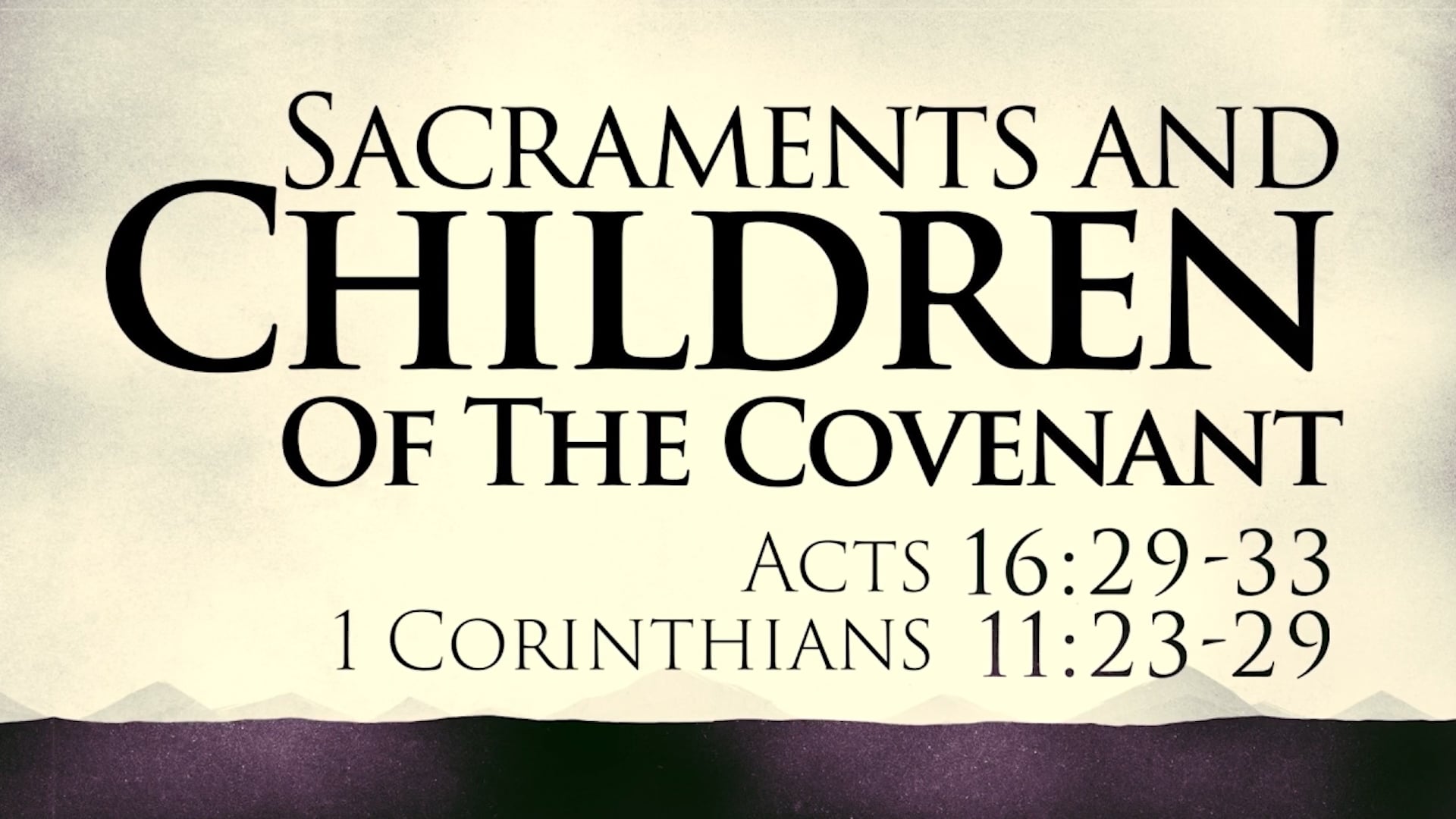 November 16th Service