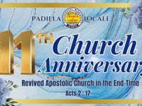 Padilla Locale 11th Church Anniversary | November 23, 2025