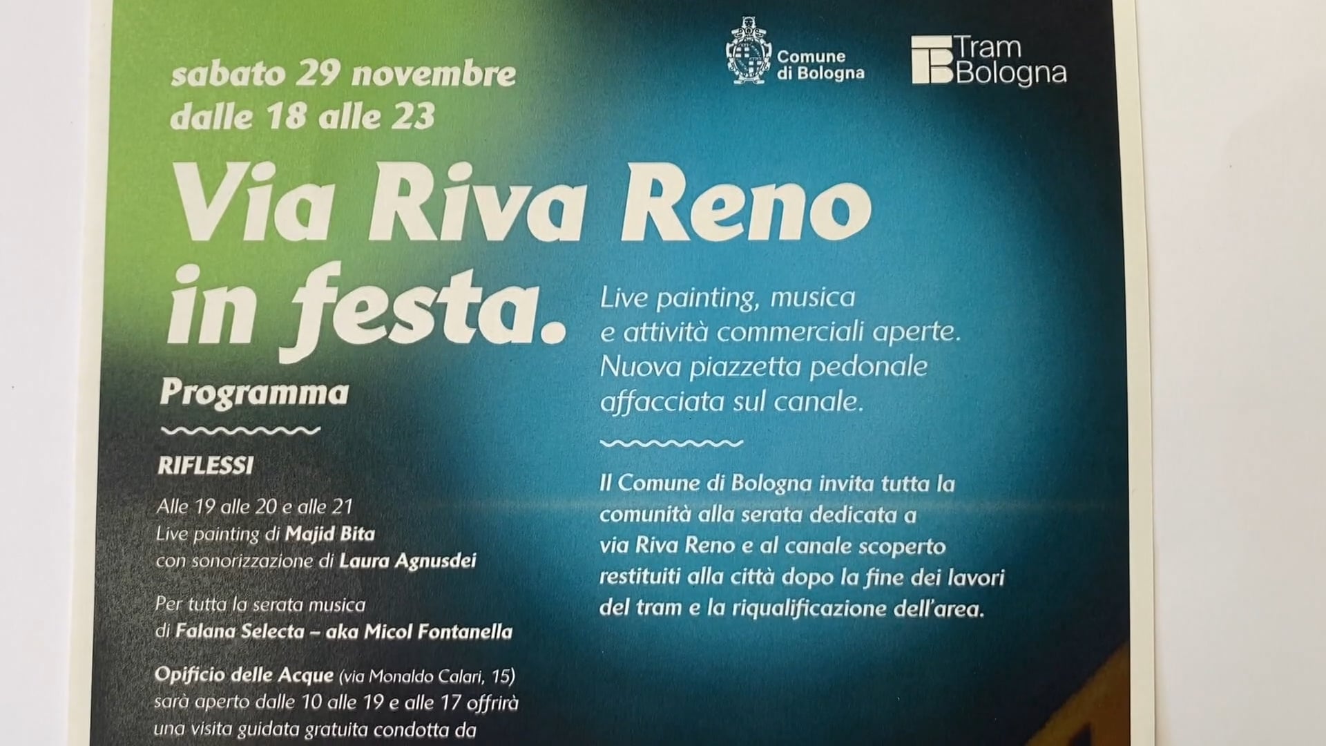 Sabato l’inaugurazione della nuova via Riva di Reno