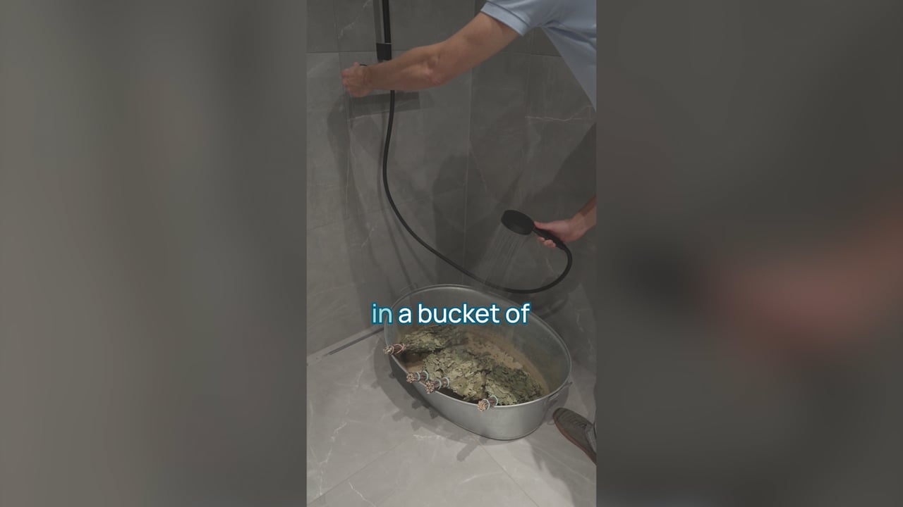 How to use a dry sauna whisk