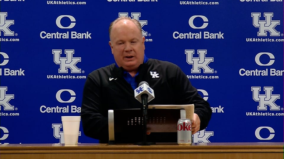 VIDEO:  Coach Mark Stoops Previews Kentucky-Louisville Football Showdown
