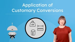 Application of Customary Conversions