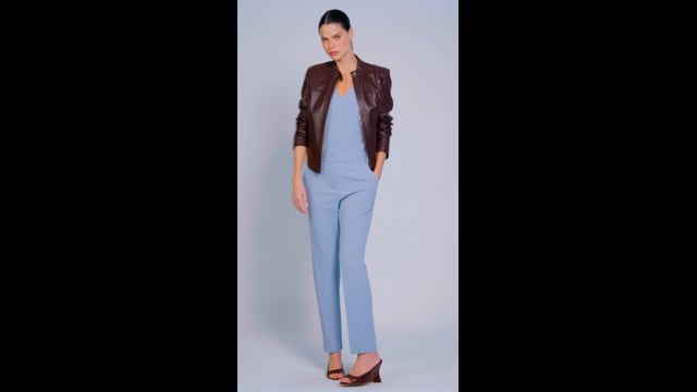 Calça Malha Azul  Livia