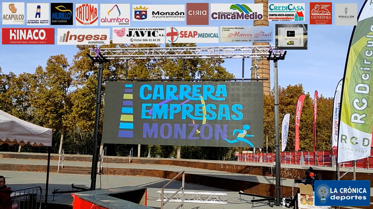 GRAN AMBIENTE CON MÁS  DE 1.000 PARTICIPANTES Y MÁS DE 100 EMPRESAS EN LA  2ª EDICIÓN DE LA CA RRERA EMPRESAS DE MONZÓN