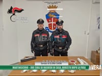 Martinsicuro - Due chili di hashish in casa, arresto dopo la fuga