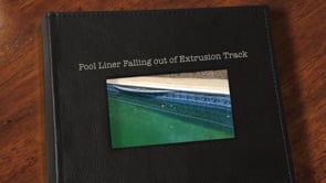 How to Fix a Beaded Liner that is Out of Track  Vinyl Liner Extrusion