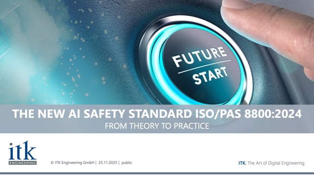 Safety in an AI-powered automotive industry: ISO/PAS 8800:2024