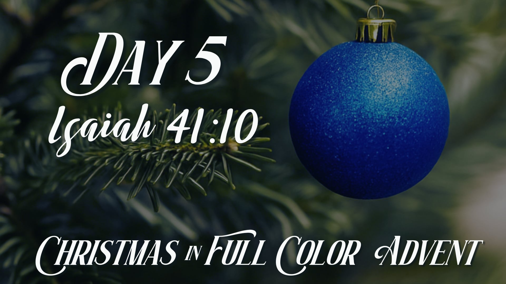 Advent Day 5 | December 4th