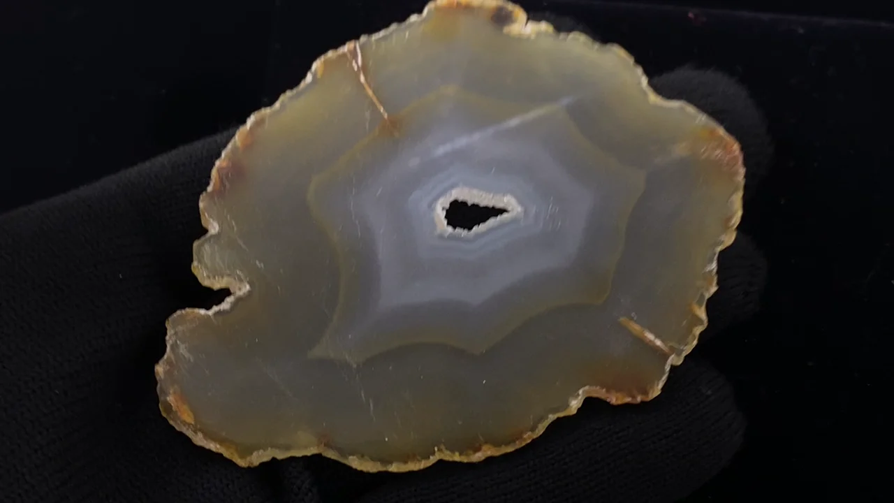 動画】【1点もの】イリスアゲート スライス 1個 NO.247 - 天然石ビーズ