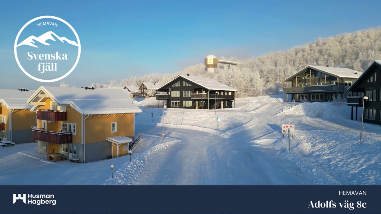 4 rum Lägenhet på Adolfs väg 8C Hemavan Storumans kommun - video