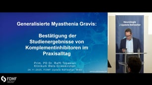 Myasthenia gravis: Bestätigung der Studienergebnisse von Komplementinhibitoren im Praxisalltag