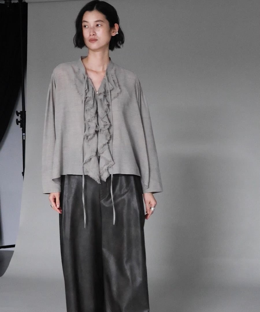 ウールMIXビエラフリルブラウス | [公式]カレンソロジー（Curensology