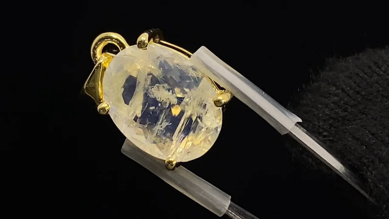 動画】【1点もの】宝石質レインボームーンストーンAAA ファセット