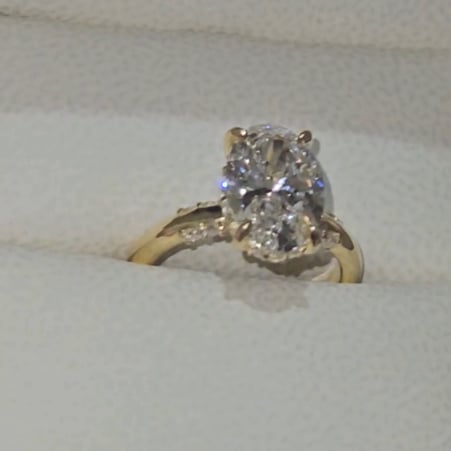 3CT Lab Diamond Oval