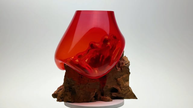 Vaso Tronco Vermelho