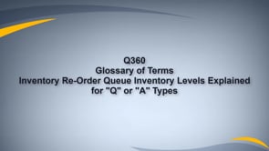 Interpret Inventory Levels in Re-Order Q