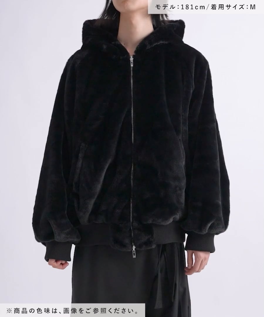 追加予約受付中】リバーシブルファーフードブルゾン | [公式]ハレ