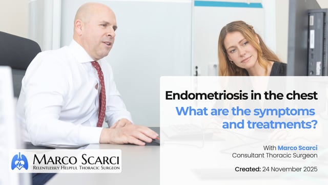 Endometriosis in the chest
