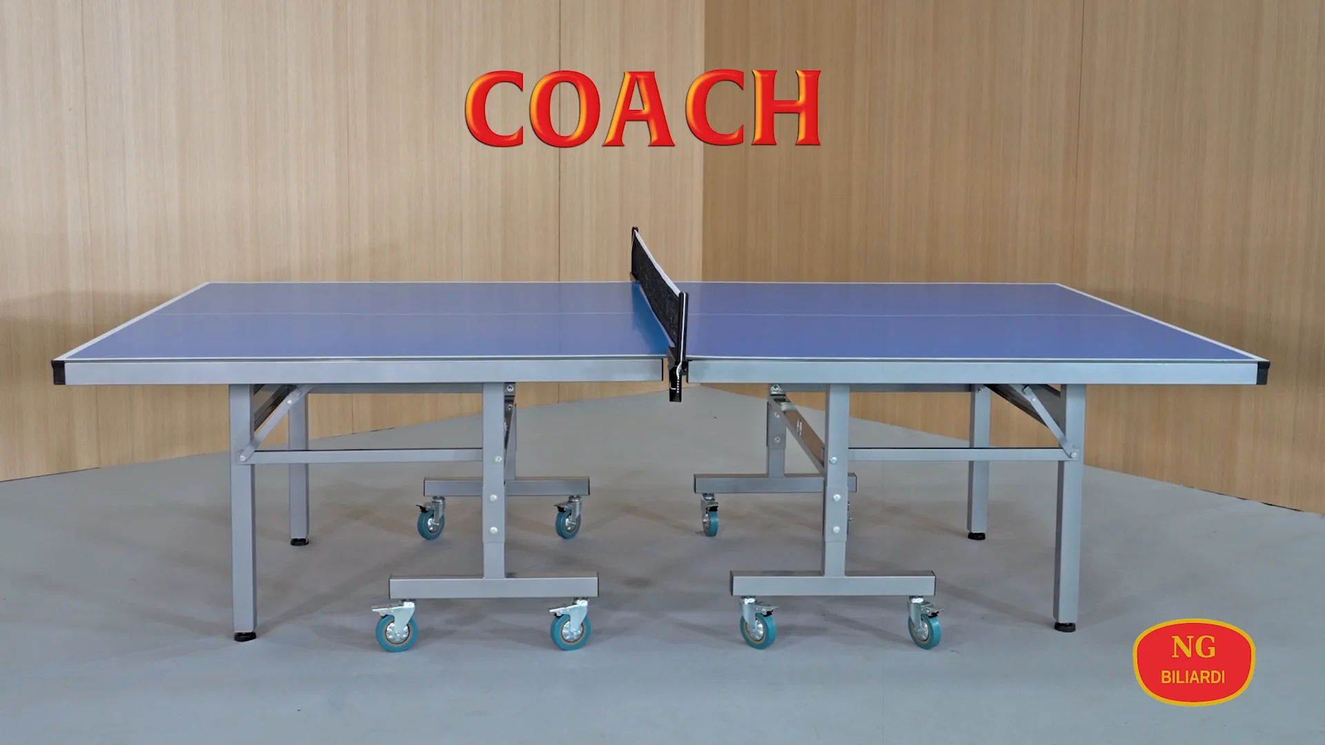 COUGAR Midi 1800 Tavolo Da Ping Pong Portatile Blu - Pieghevole Con Piedini Regolabili, Telaio In Alluminio Per Famiglia E Bambini Dai 5 Anni - 4