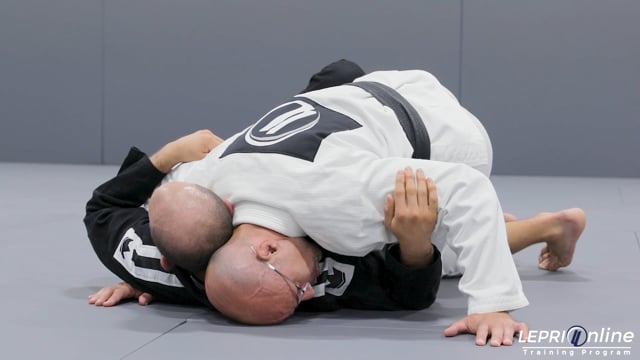Half Guard Pass Using Head and Shoulder Pressure to Mount