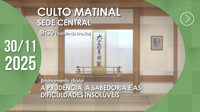 Capa do vídeo do “Culto Matinal | Sede Central - 30/11/2025”.
