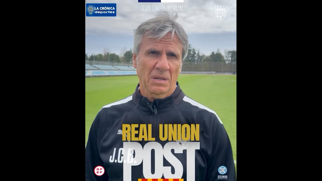 JUAN CARLOS BELTRÁN (Entrenador Utebo) Real Unión 4-1 Utebo FC/ Jor. 13 - Segunda Rfef / Gr 2 / Fuente: Facebook Utebo FC