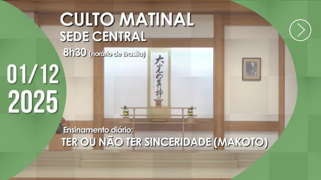 Capa do vídeo “Culto Matinal | Sede Central - 01/12/2025”