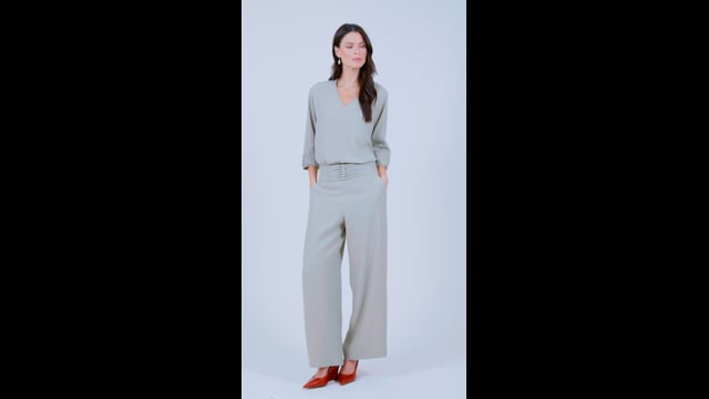 Calça em Crepe Verde Paula