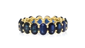 8.75 ct. t.w. Sapphire Eternity Band in 18kt Yellow Gold