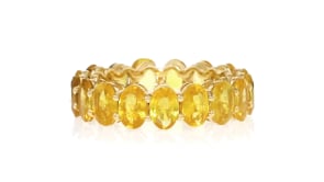 8.75 ct. t.w. Yellow Sapphire Eternity Band in 18kt Yellow Gold