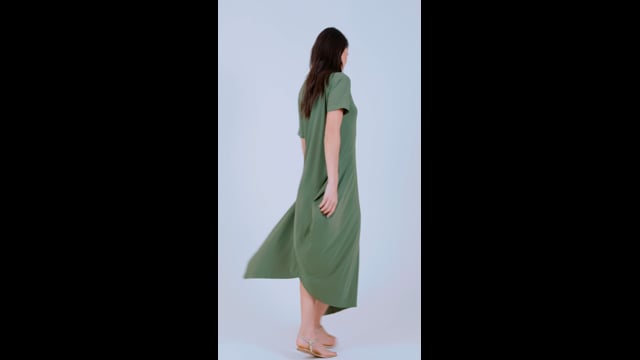 Vestido em Fluity Verde Ines
