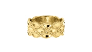 18kt Gold Over Sterling Roped Ring