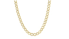 Italian 14kt Yellow Gold Filigree Curb-Link Necklace
