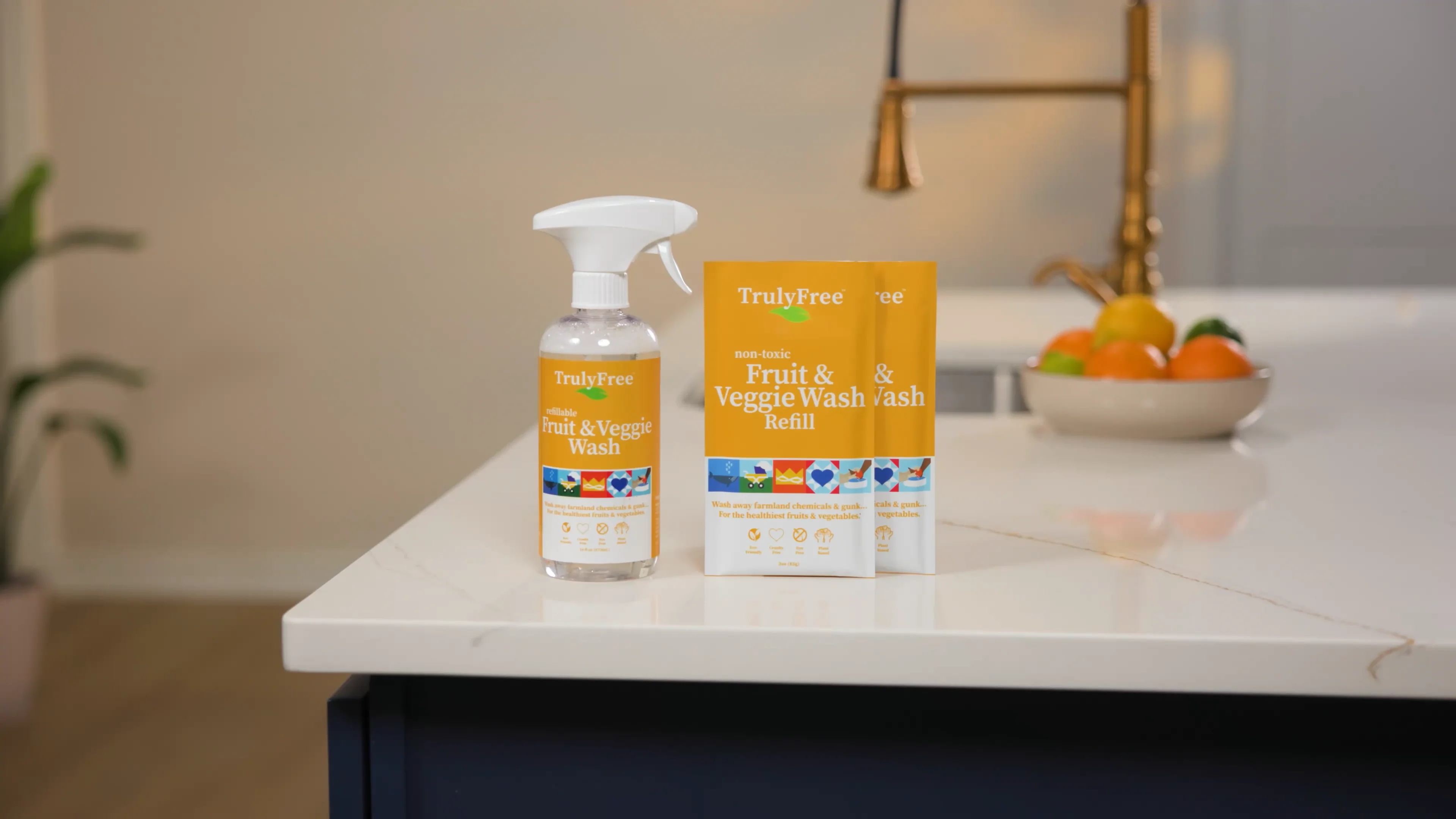 Fruit and Veggie Wash | Fruit and Vegetable Cleaner | Truly Free Home