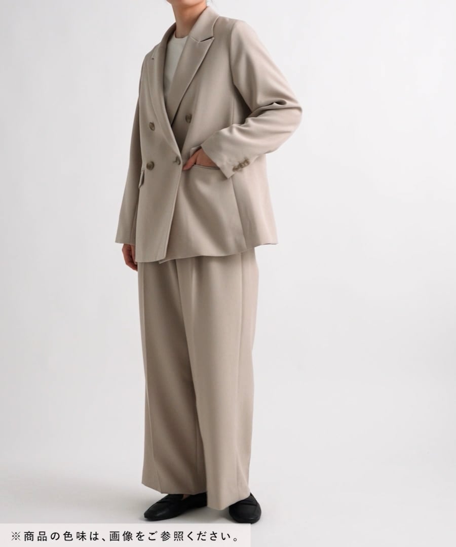 お手入れラクラクセットアップ/ワイドパンツ/611216 | [公式